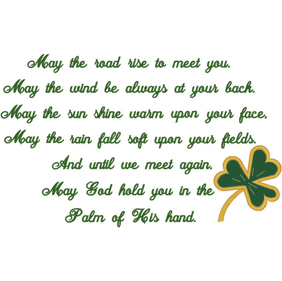 #147 Irish Prayer/Shamrock