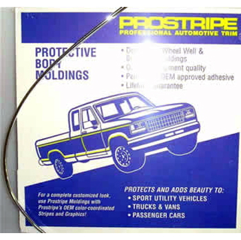 Rim Trim w/Adhesive, Chrome, 50'