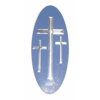 A-18 3-Cross Decal, Blue/Silver