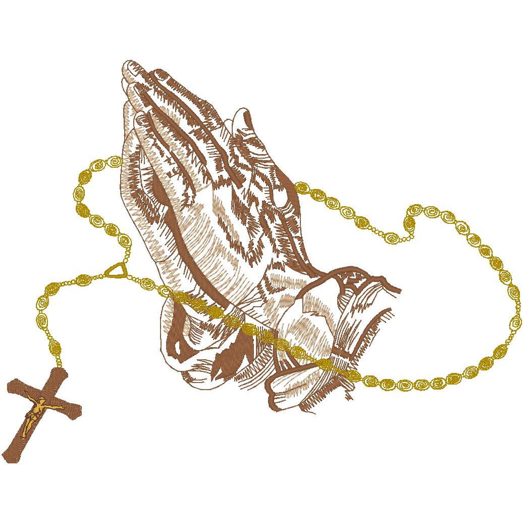 #113 Praying Hands/Rosary
