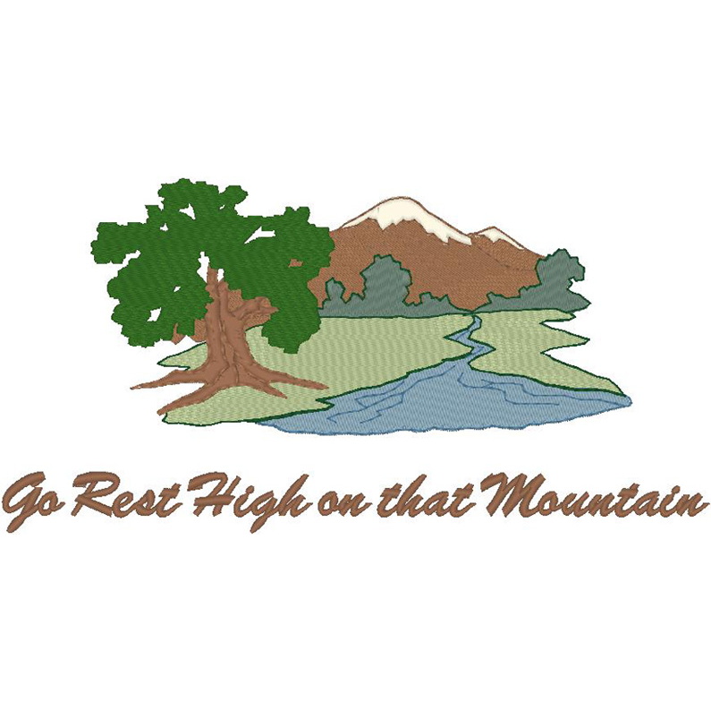 #713 Mountain Scene/Go Rest...