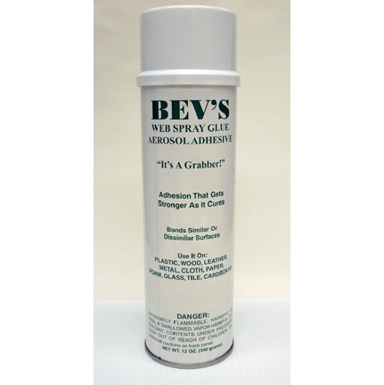 Bev's Spray Glue, 12oz. can