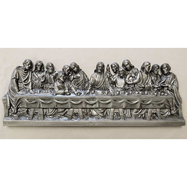 Last Supper Plaque - Silver